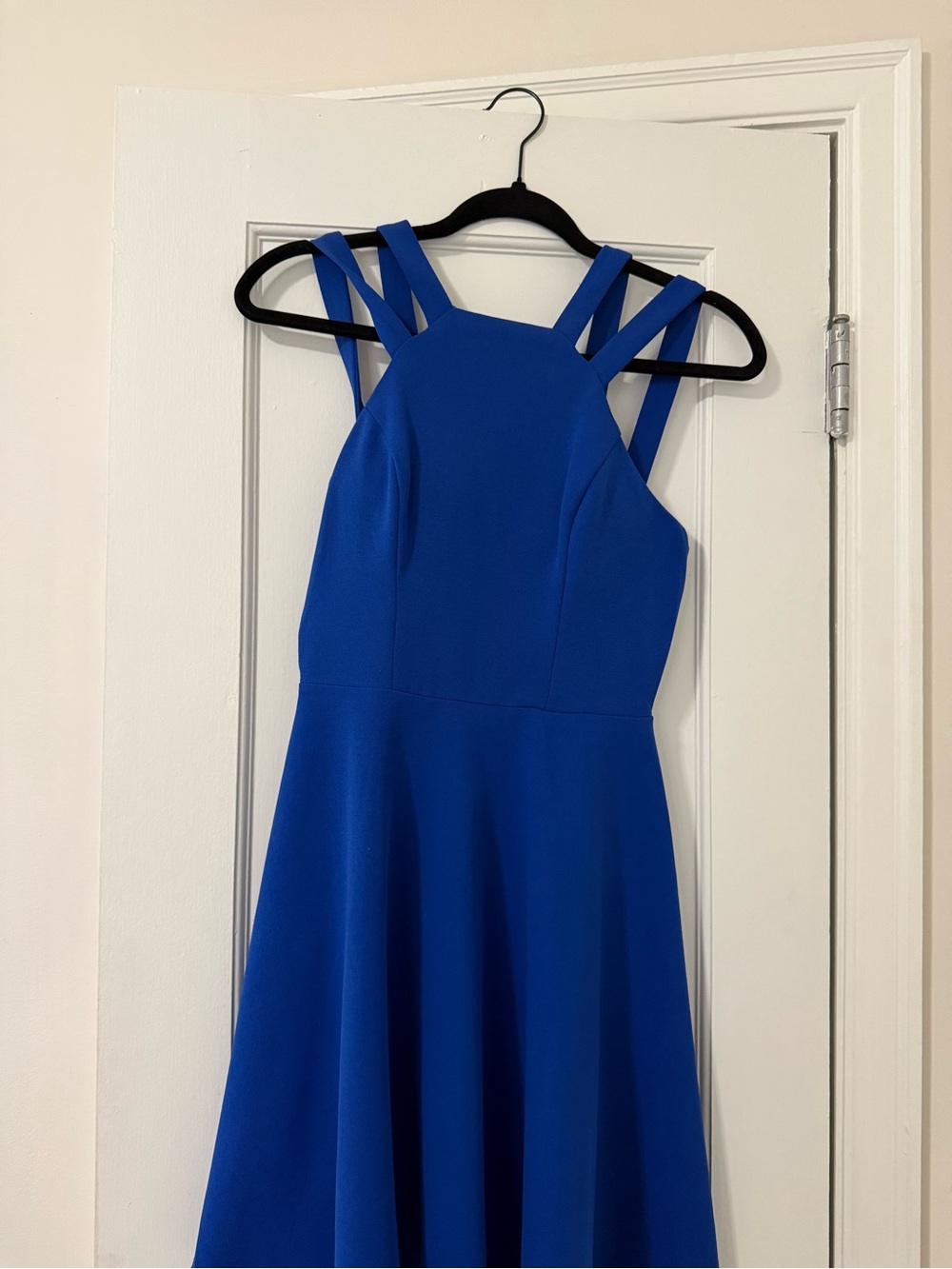 Blue Strappy A-Line Women’s Dress